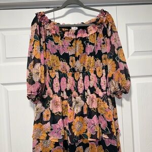 Floral Off-Shoulder Dress